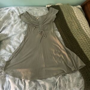 Rolla Coster Size Medium women’s skater dress green cap sleeves cinched chest